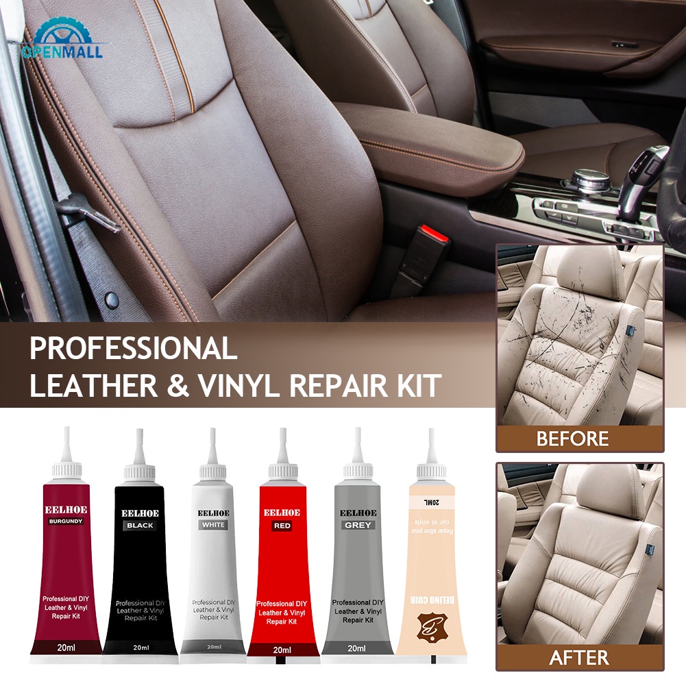 OM 20ml Gel De Reparo De Couro Carro Arranhões Rachaduras Home Car Seat Sofá Complementar Creme Refu