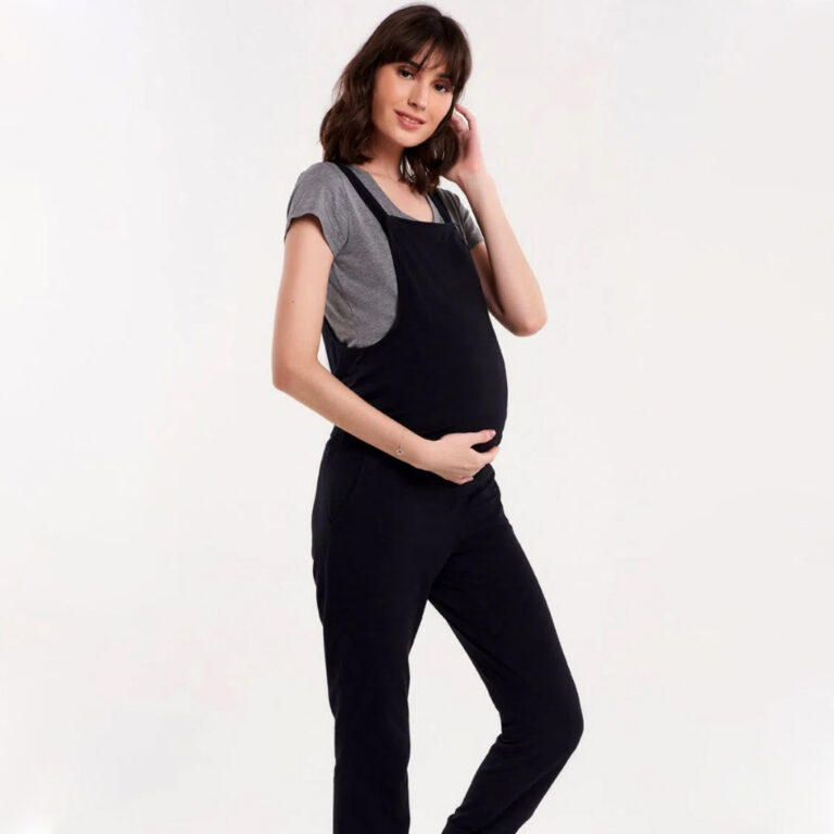 Jardineira Gestante Moda Feminina Macacão Longo 2