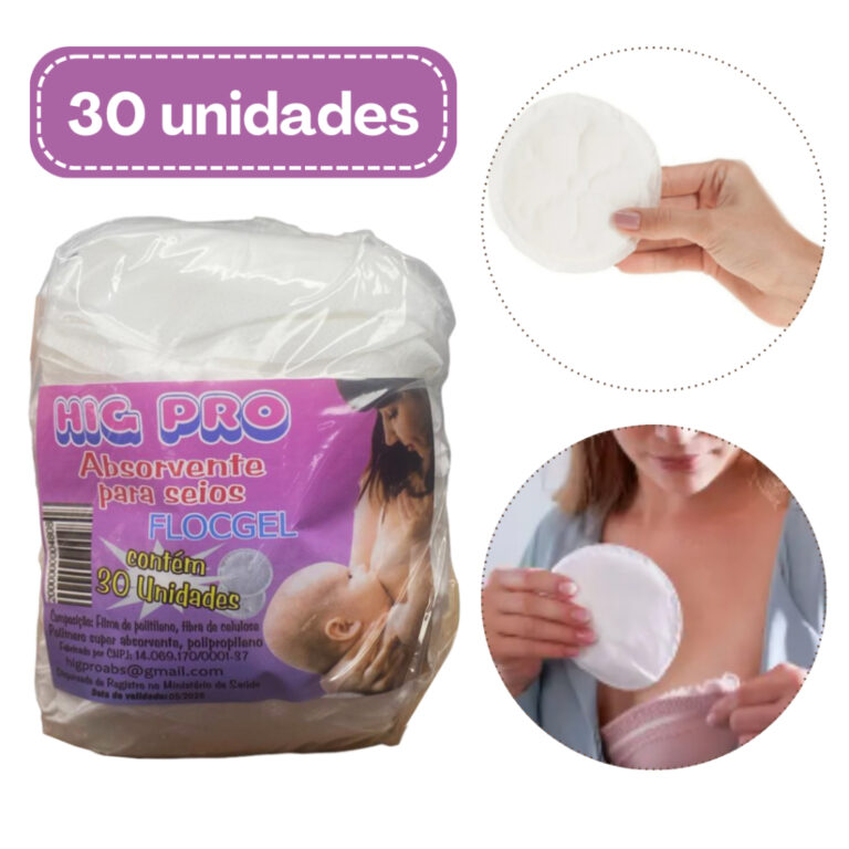 Absorvente De Seios Higpro 30 Unidades  DIA E NOIT