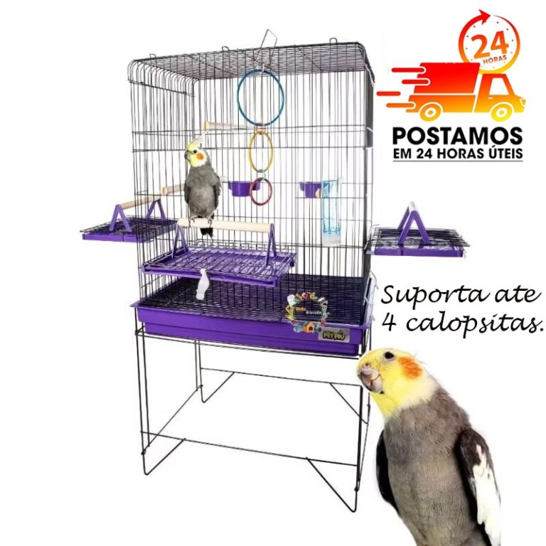 Viveiro Grande Gaiola Aberta Para Calopsita Triple