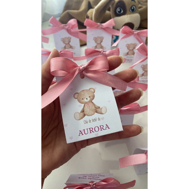 Lembrancinha Chá de Bebê – 40 unidades vela perfumada de urso