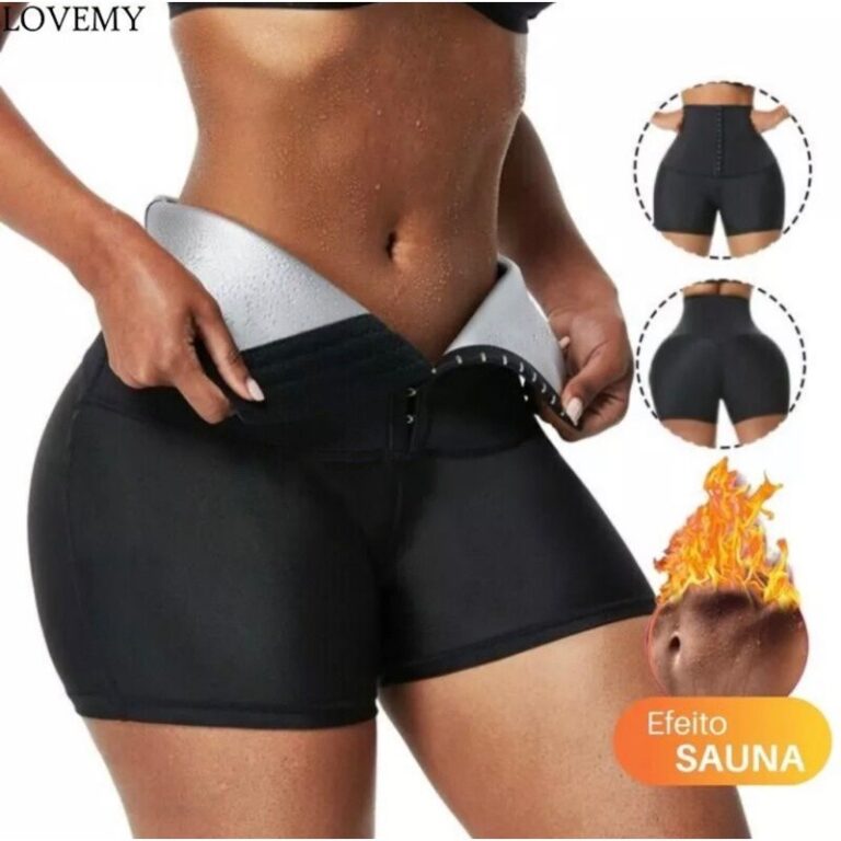 Cinta Short Modeladora Sauna Cinta Redutora De Med