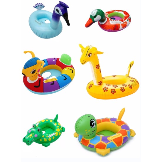 Boia Infantil Pezinho Bichinhos Inflável Piscina 