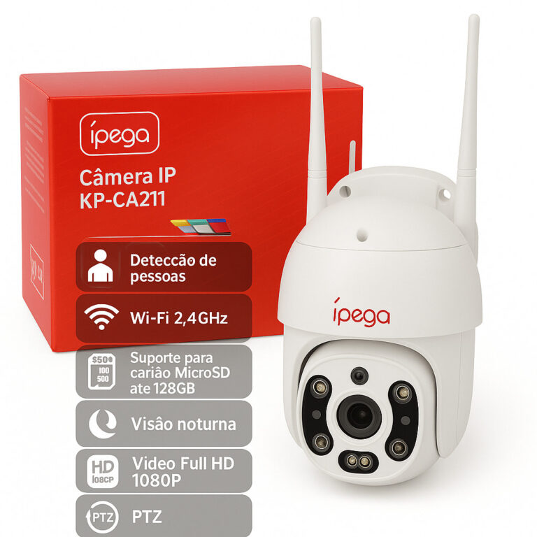 Câmera De Segurança Ip Rede Inteligente Monitora