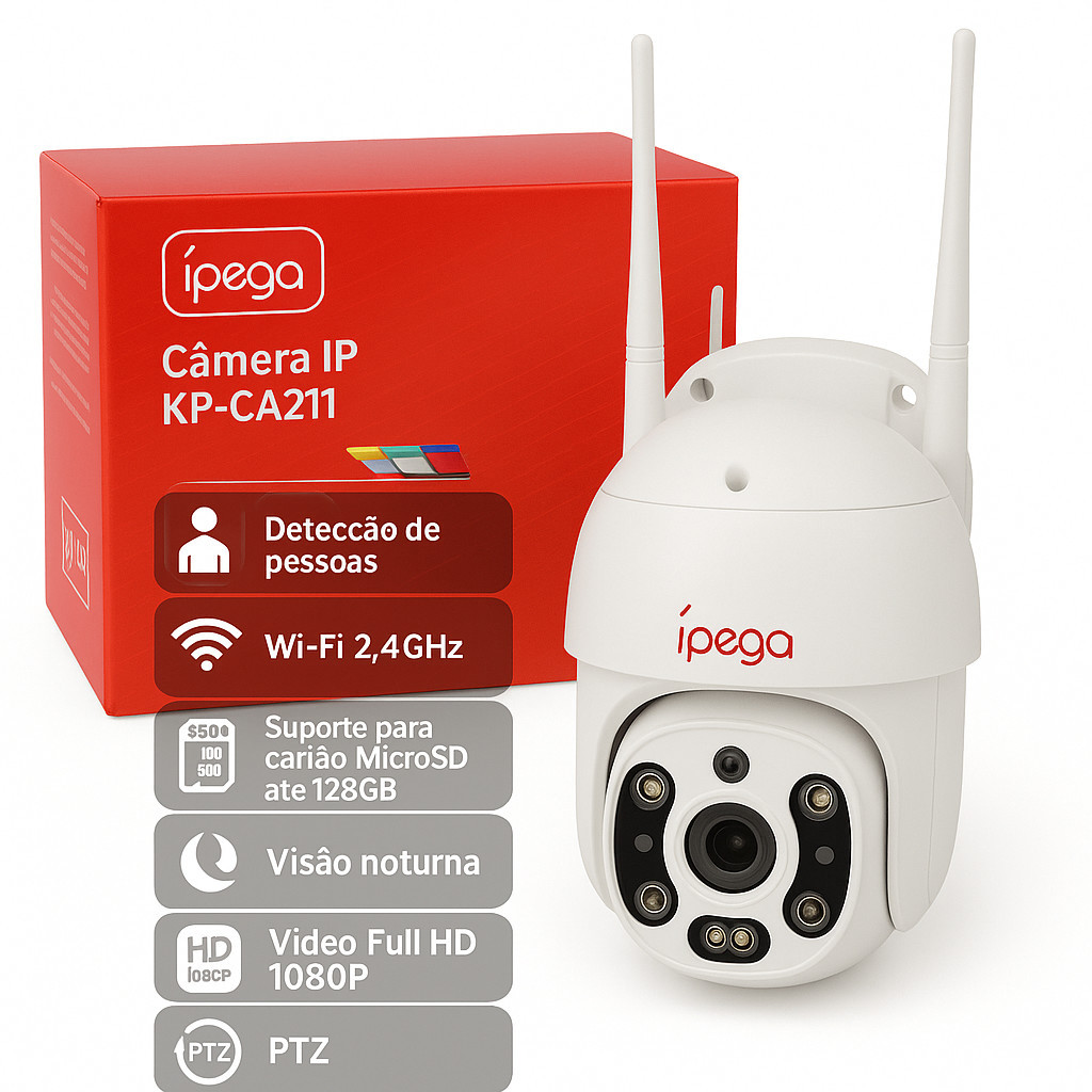 Câmera De Segurança Ip Rede Inteligente Monitoramento 3.0mp app carecam