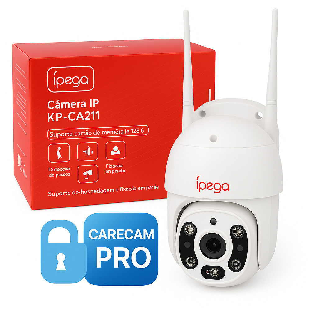 Câmera De Segurança Ip Rede Inteligente Monitoramento 3.0mp app carecam