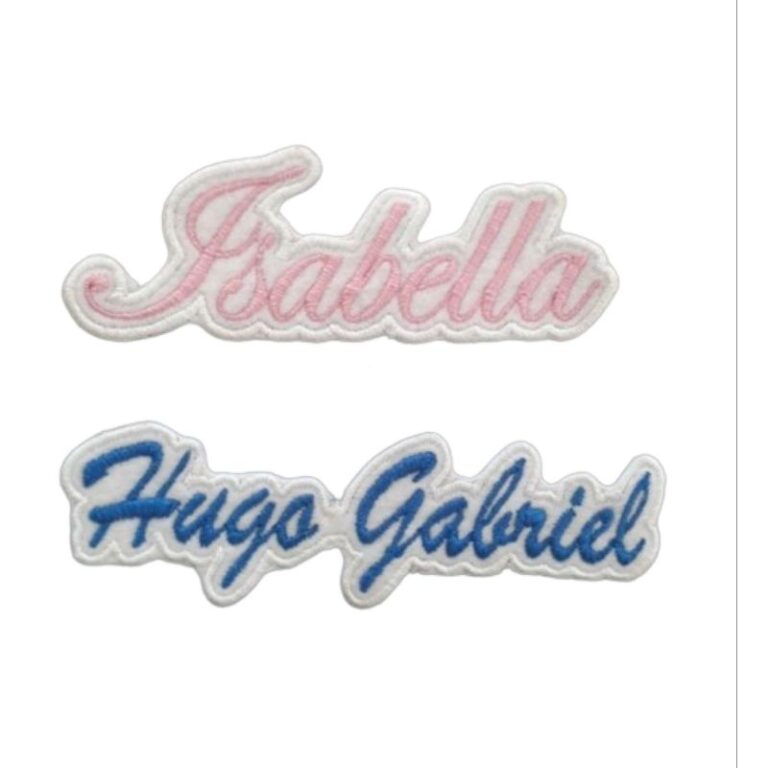 01 unidade patch bordado termocolante nome –