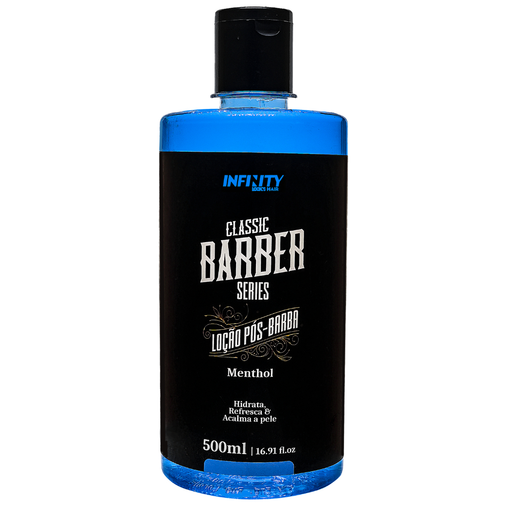 Loção Pós Barba 500ml Menthol INFINITY Hidrata Acalma e Refresca a Pele