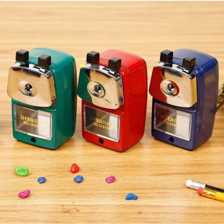 Apontador de Mesa Manual para Lapis com Manivela e