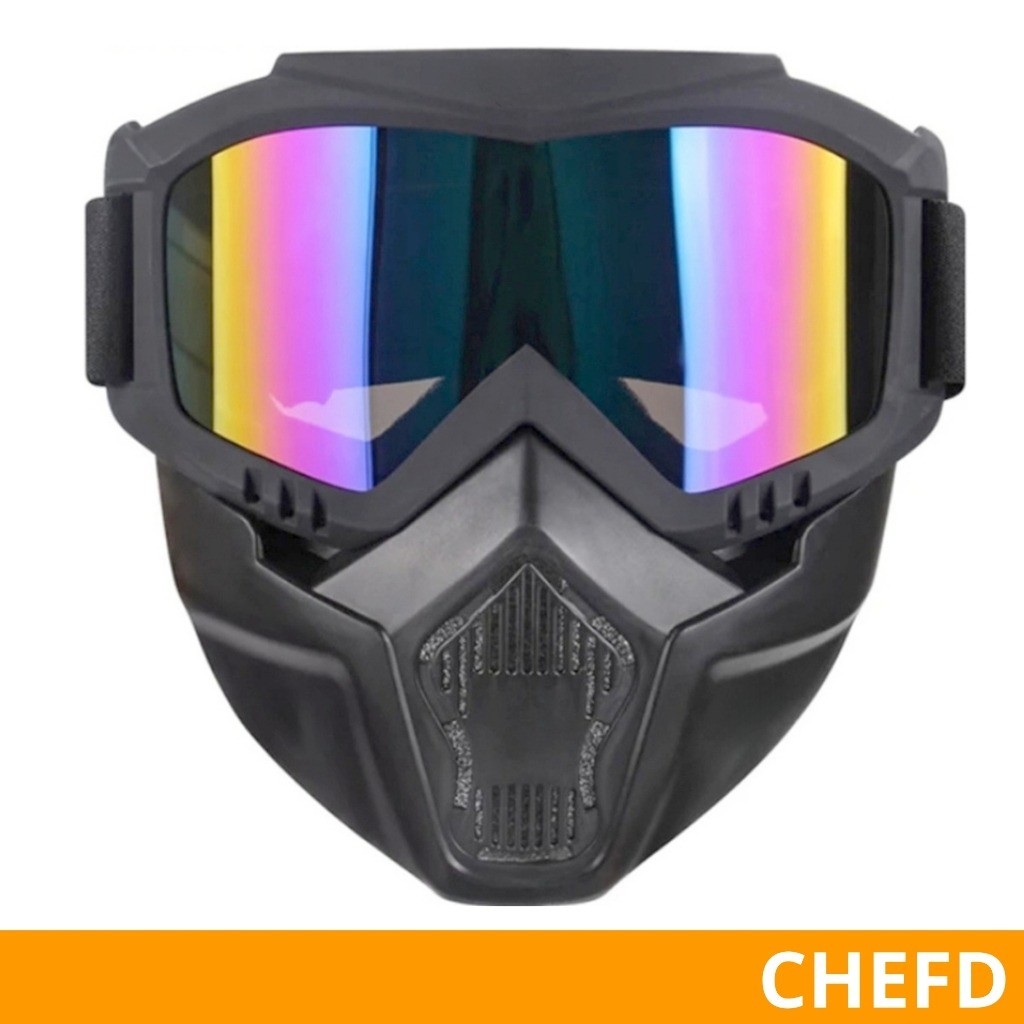 Máscara Óculos Bike Moto Capacete Motociclista Resistente Obras