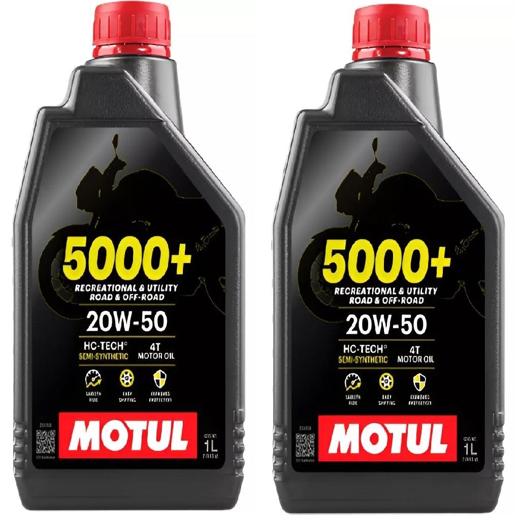 Óleo 20w50 Lubrificante Motul 5000+ 4t Garrafa Kit Com 2l