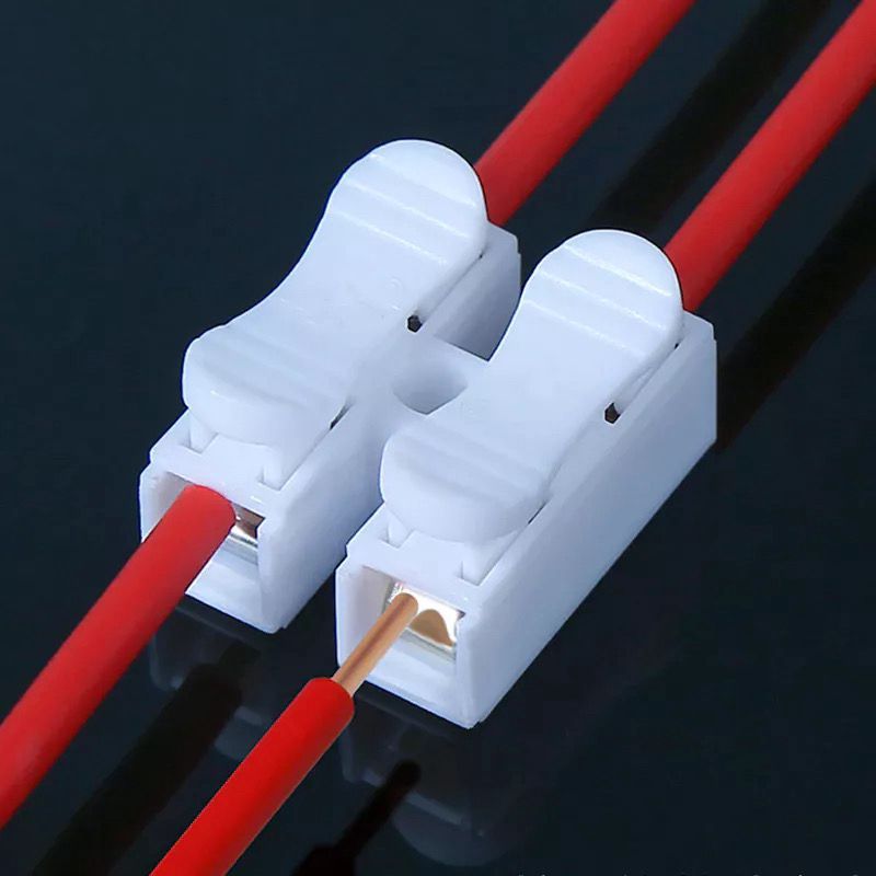 Kit de Conector de Pressão Emenda Dupla Para Fios Conector Engate Rápido