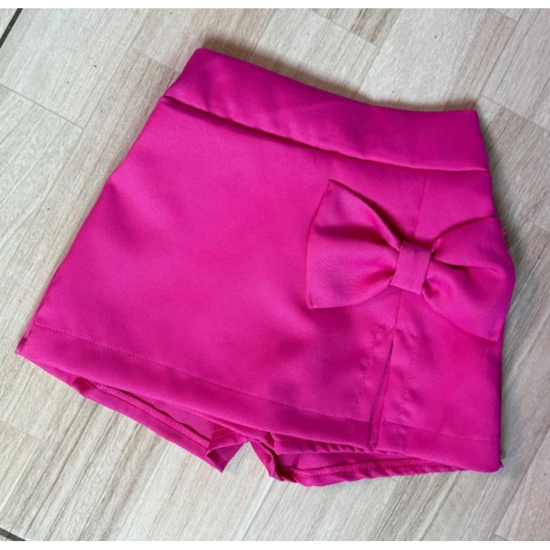 Shorts Saia com laço, infantil