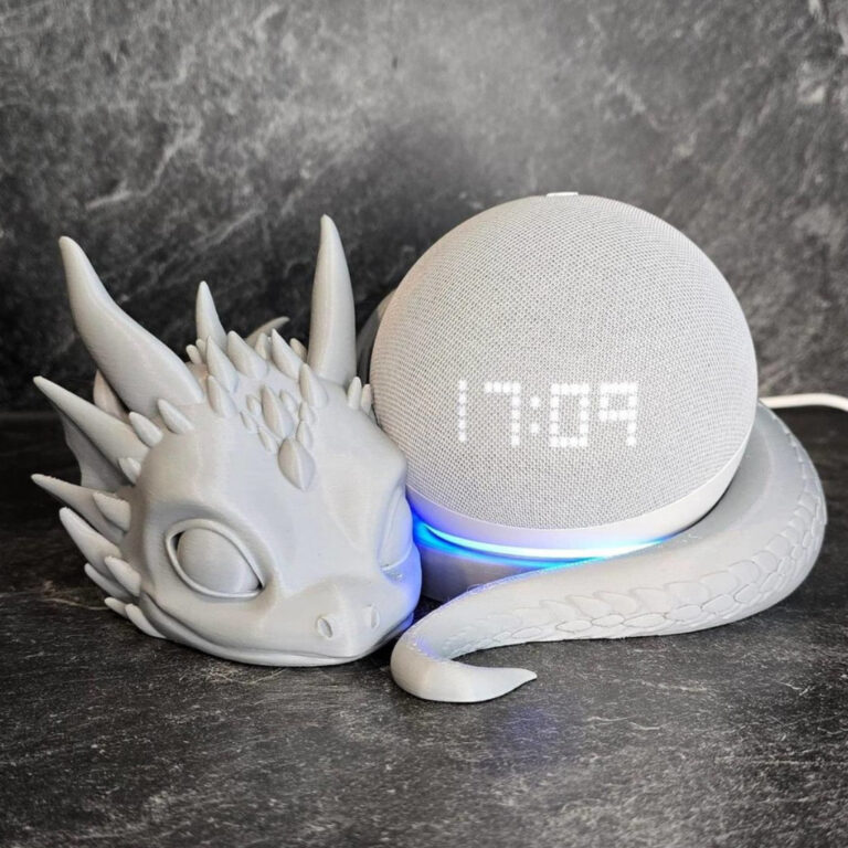 Suporte para Alexa suporte criativo estátua drago