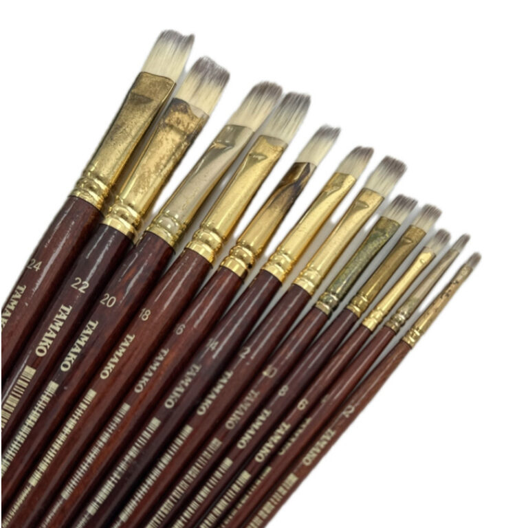 Kit Com 12 Pinceis Cerdas Sinteticas