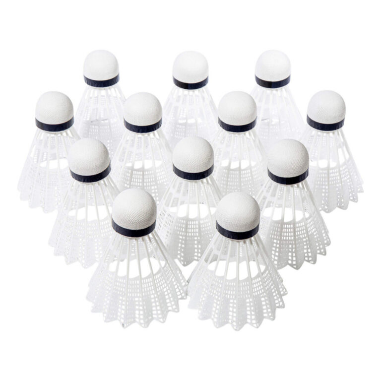 Kit 12 Petecas Badminton Sports Praia Lazer Esport