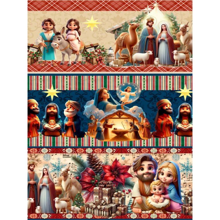 Tecido Tricoline Mista – Barrado Digital 