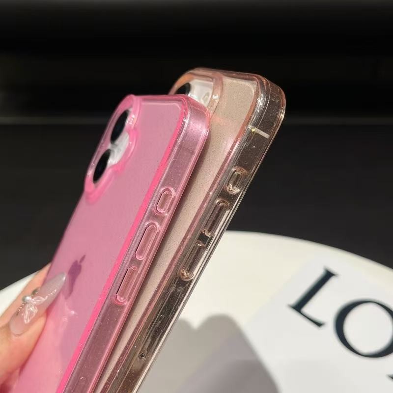 Capinha de Acrílico Antipacto Brilho para carregamento de indução iPhone11,13,14,15,16Capa