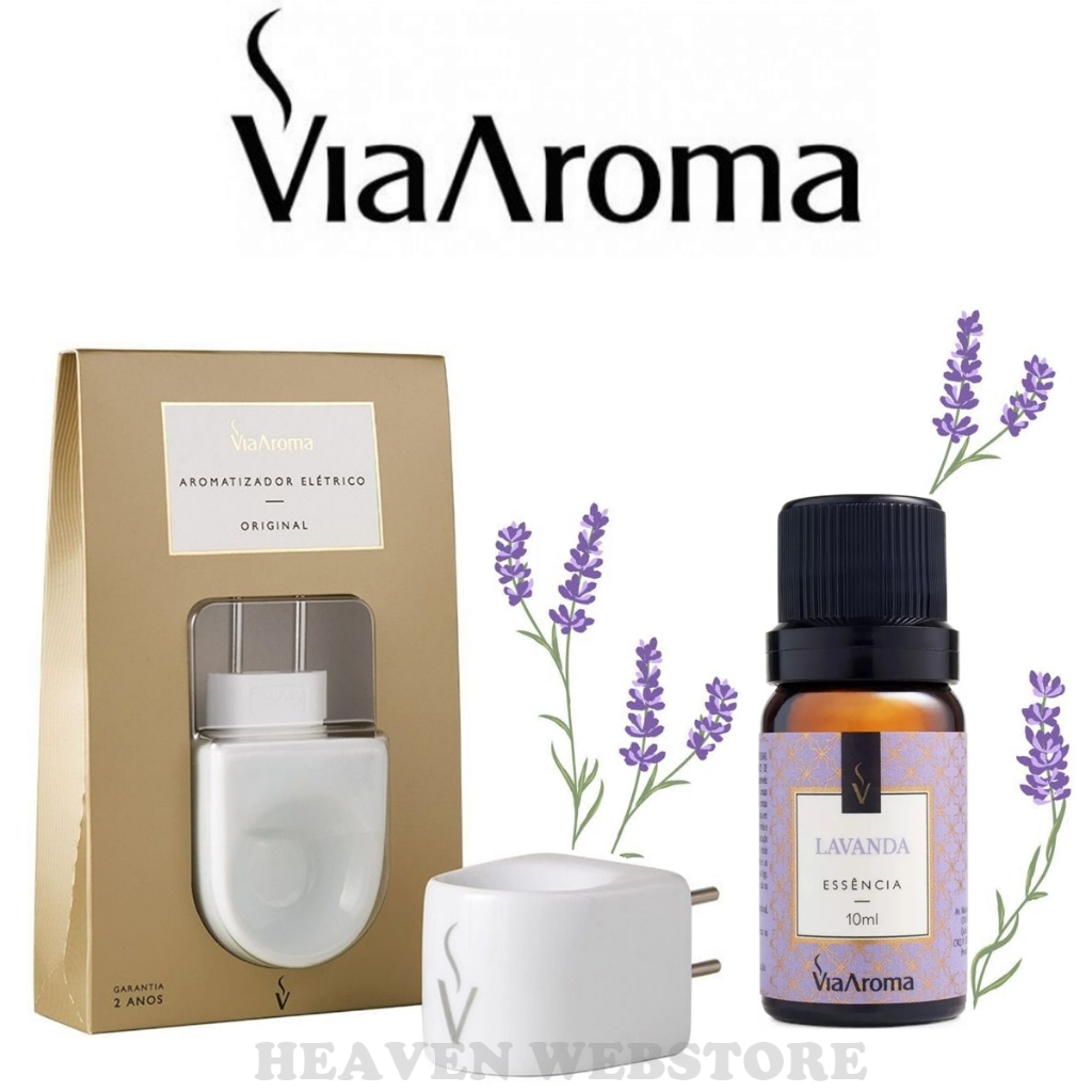 Aromatizador Via Aroma para Essência – Difusor Aromaterapia – Escolha Sua Opção