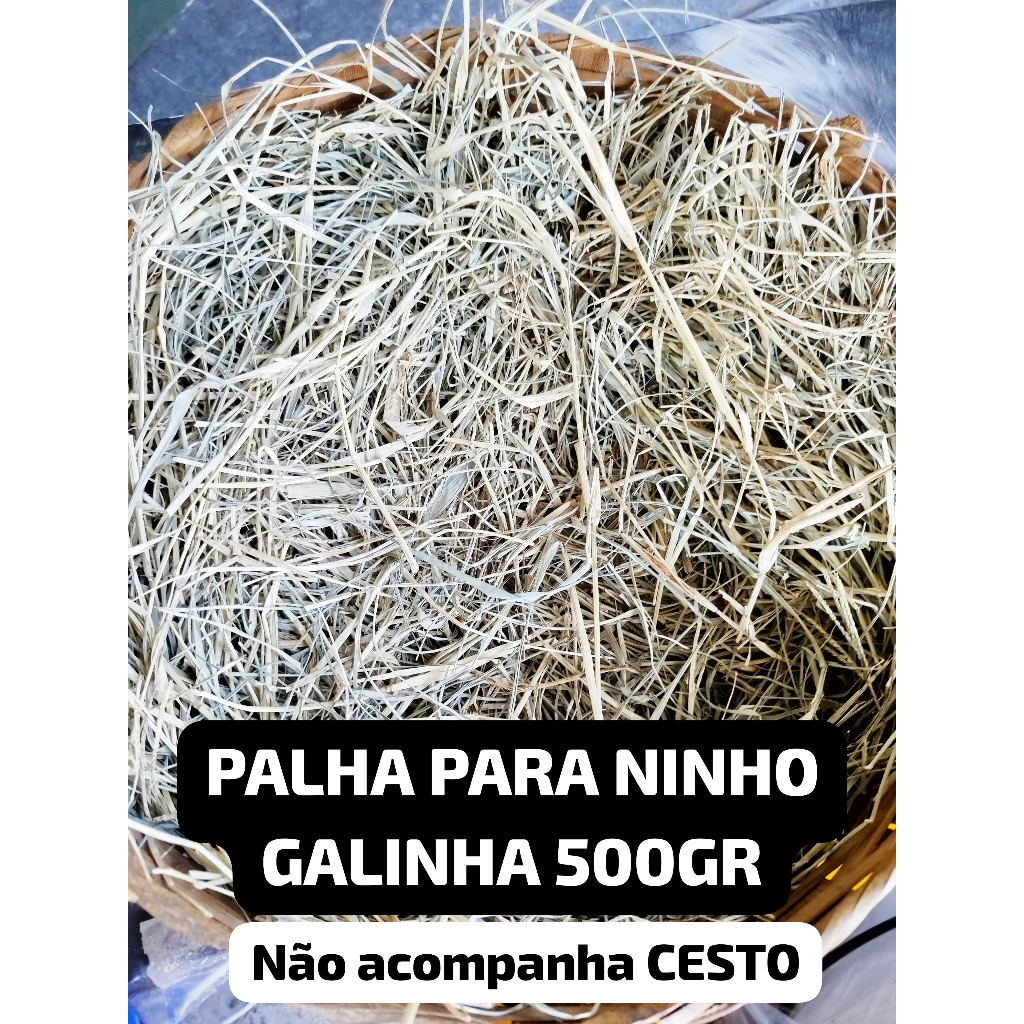 Palha para Ninho Galinha, Presépio, Decoração – Feno Tifton 85 – Feno Natural para Decoração. (NÃO A