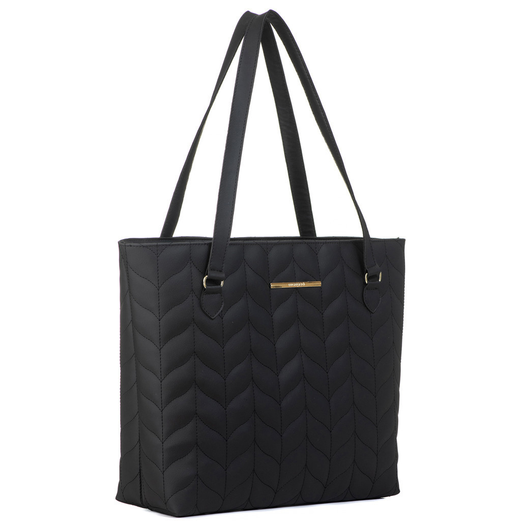 Bolsa Sacola Feminina de Ombro Grande Bordada Espaçosa Trabalho Faculdade