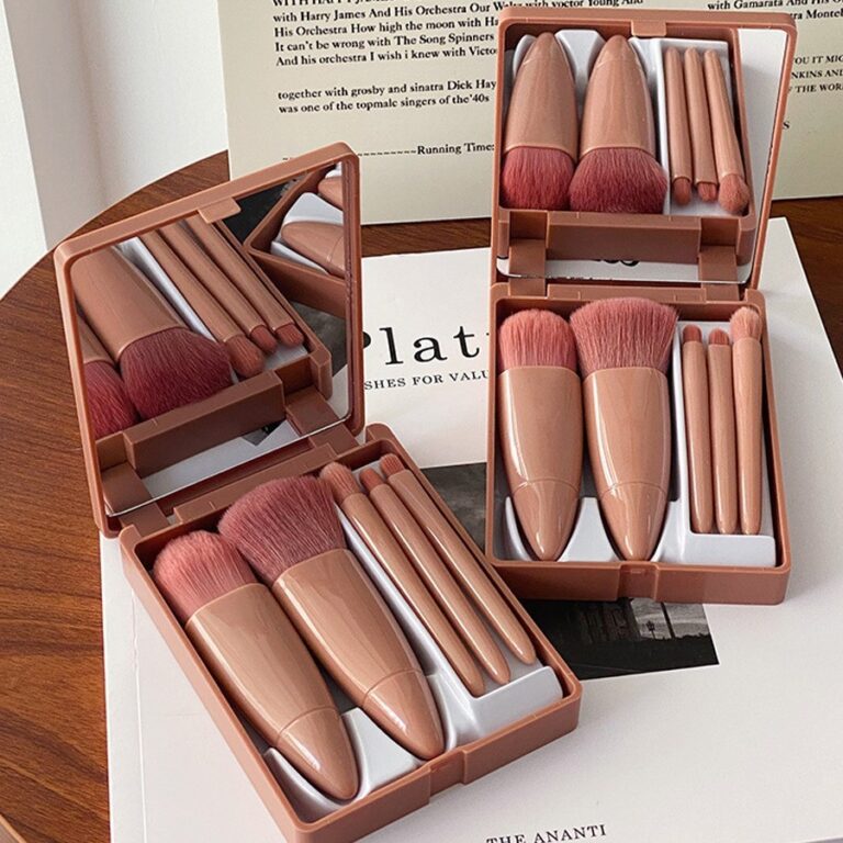 nlvariedades Mini kit pincel de maquiagem com espe