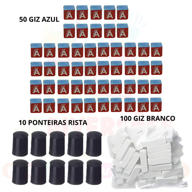 Giz Azul Giz Branco Para Sinuca Ponteira Sinuca Bi