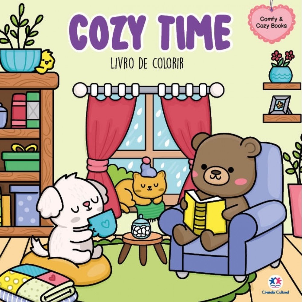 Livro Cozy time – Livro de colorir