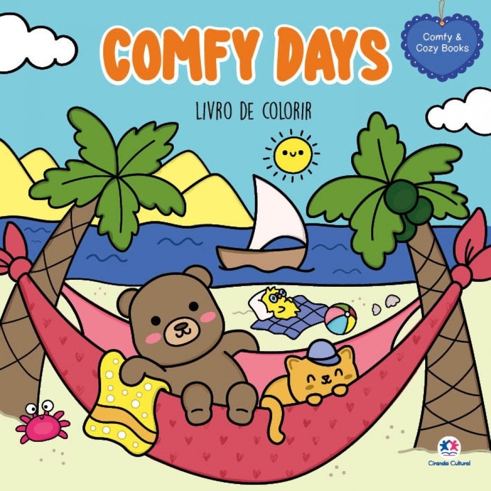 Livro Comfy days – livro de colorir