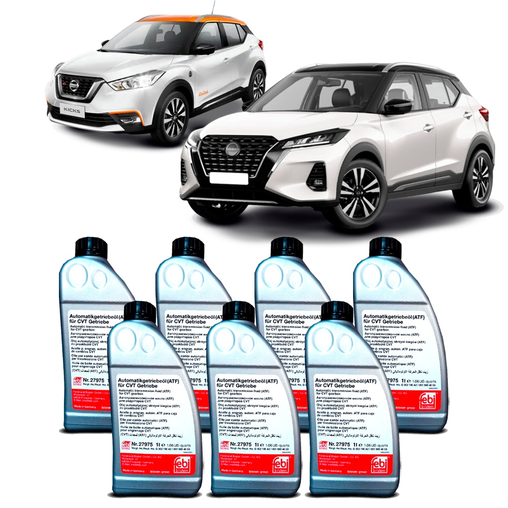 Kit Troca De Oleo Cambio Automatico CVT Febi 27975 7 L Nissan Kicks 1.6 16V 2016 a 2024