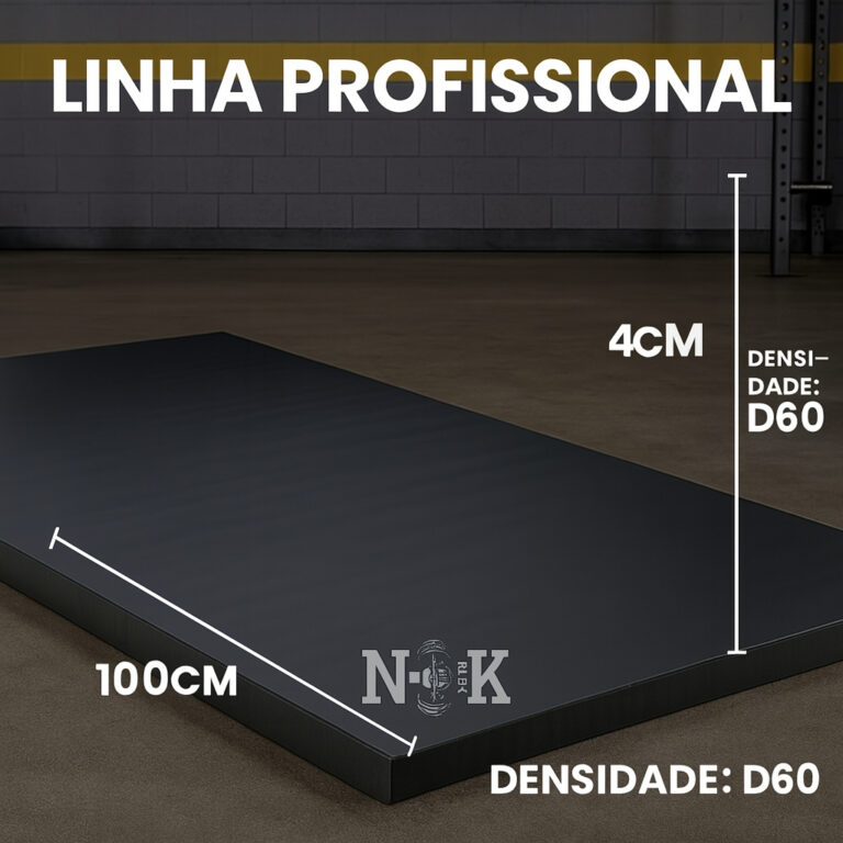 Colchonete Academia Profissional 100x60x4cm D80 Tr