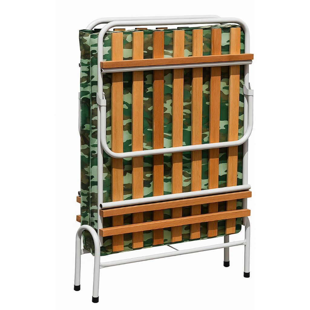 Cama Dobrável de Camping com Colchão Espuma Portátil Reforçada Confortável Envio Rápido Para Acampam