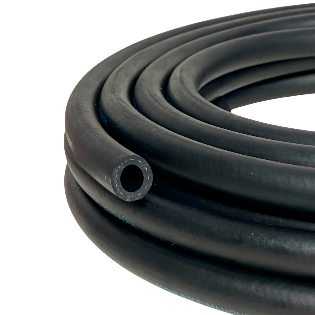 Mangueira De AR Para Compressor TUBO 5/16 Comprimido Preta Borracha Lonada 7,94mm 300psi Borracharia