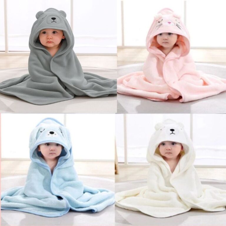 Toalha De Banho Bebê Capuz Roupão Infantil Recé