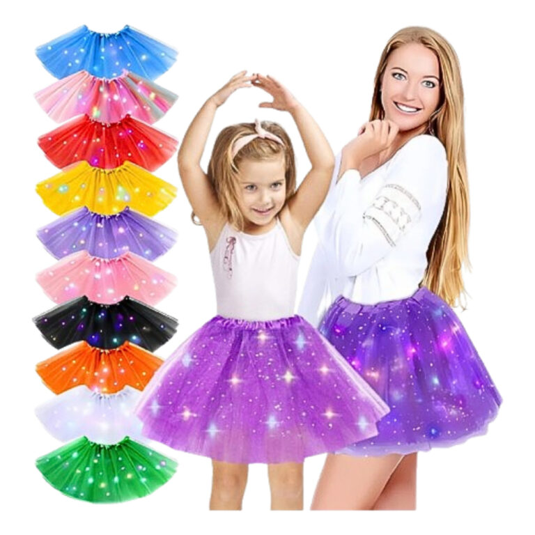 Saia de Tule com Led 40 cm Tamanho Unico Fantasia 