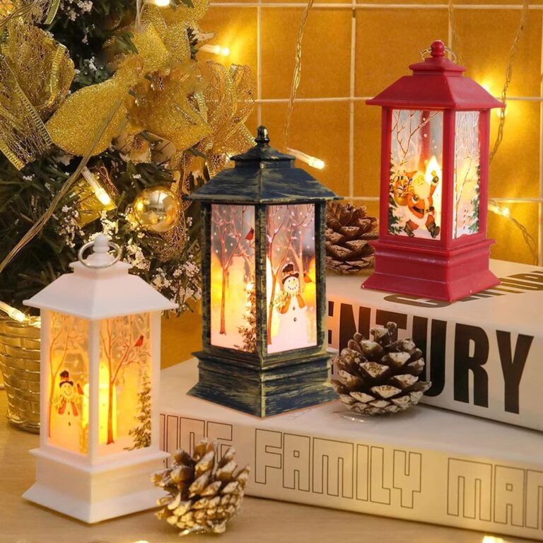 KIT natal led night light papai noel boneco de nev