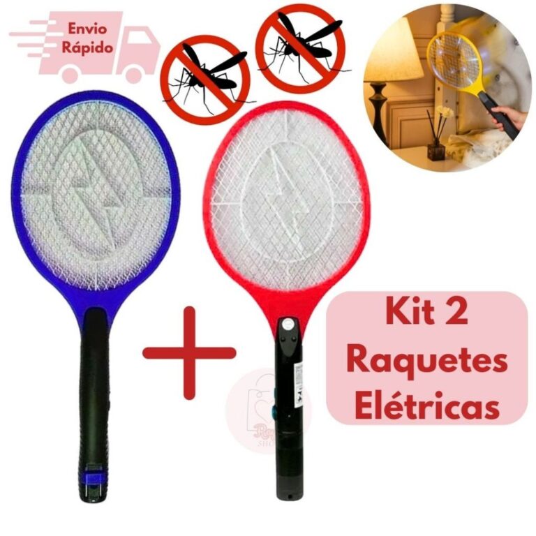 Kit Raquetes YPD Elétricas Mata Mosquito –