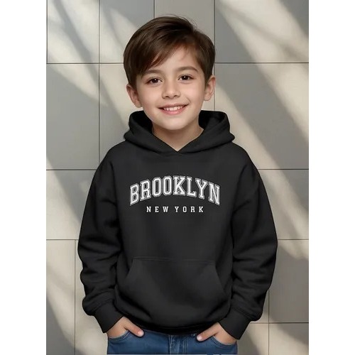 Moletom Canguru Infantil Algodão Capuz Bolso Unis