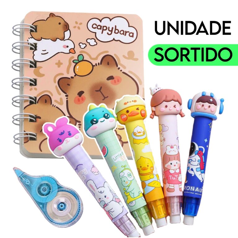 Material Escolar Surpresa Unidade Infantil Fofos C
