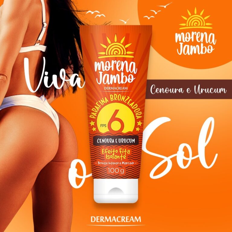 Parafina Bronzeadora Morena Jambo Cenoura e Urucum
