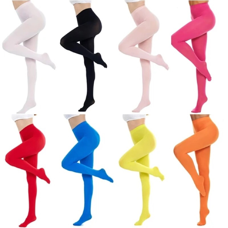 Meia calça lisa Neon adulto