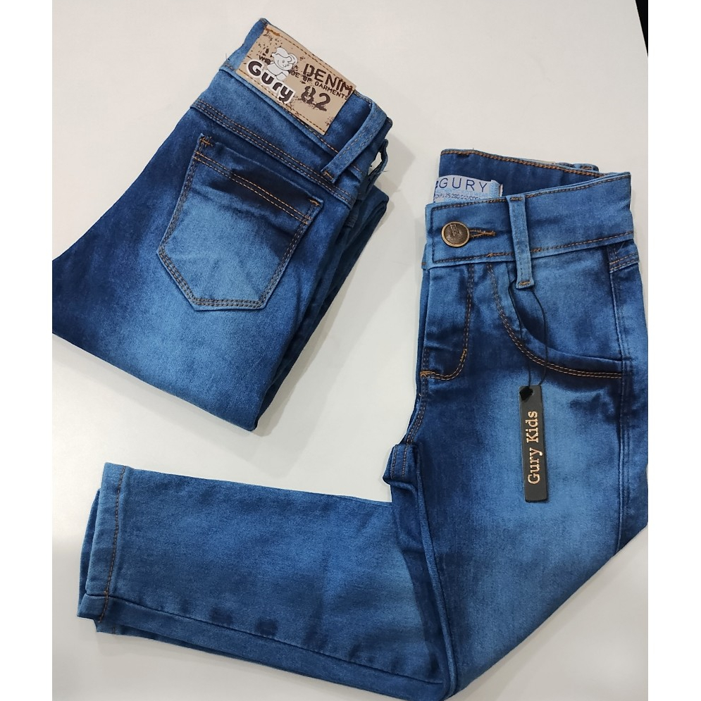 Calça Jeans Infantil Clara Menino Com Regulagem
