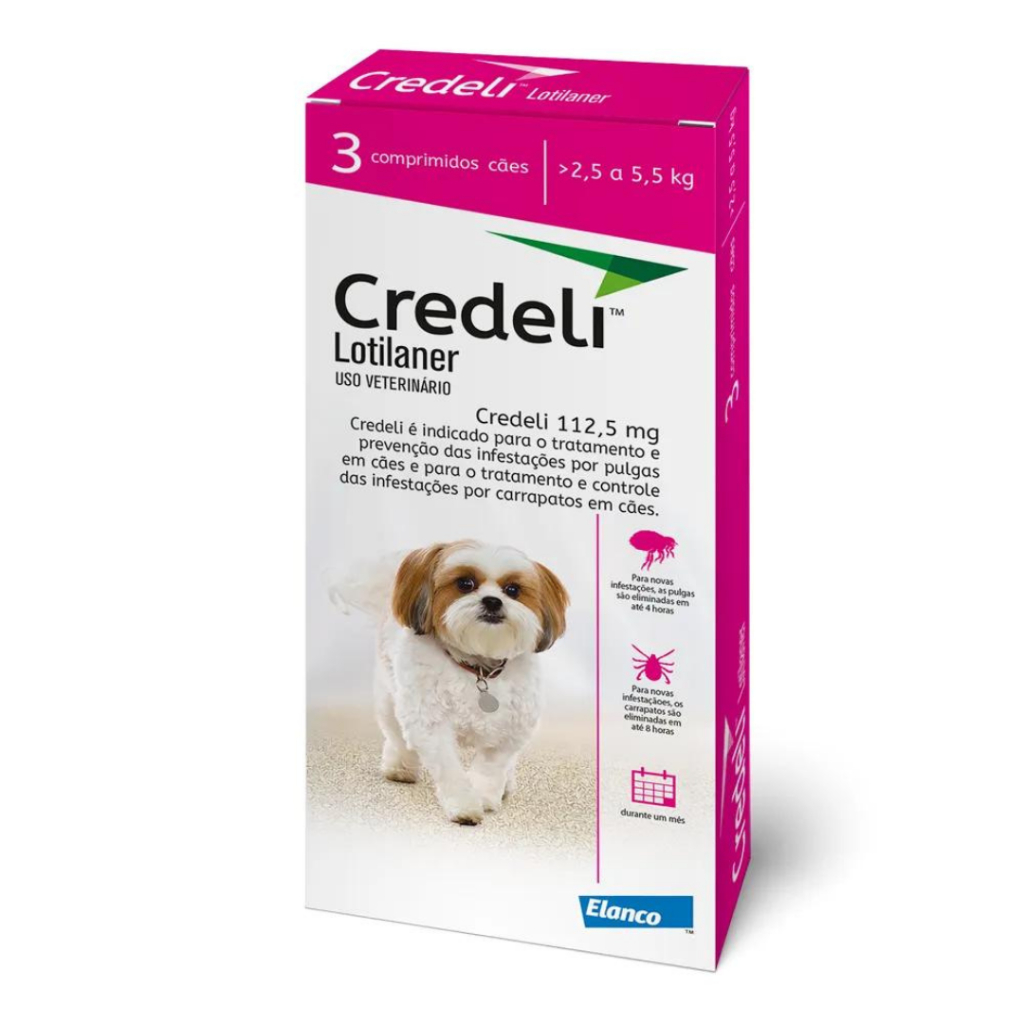 Credeli 2,5 A 5,5kg Caixa com 3 Comprimidos – Elanco