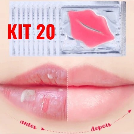 20 Máscara Hidratante Labial De Mel de colágeno