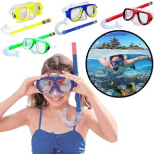 Mergulho Infantil Fácil: Máscara e Snorkel Ajustáveis para Piscina e Praia