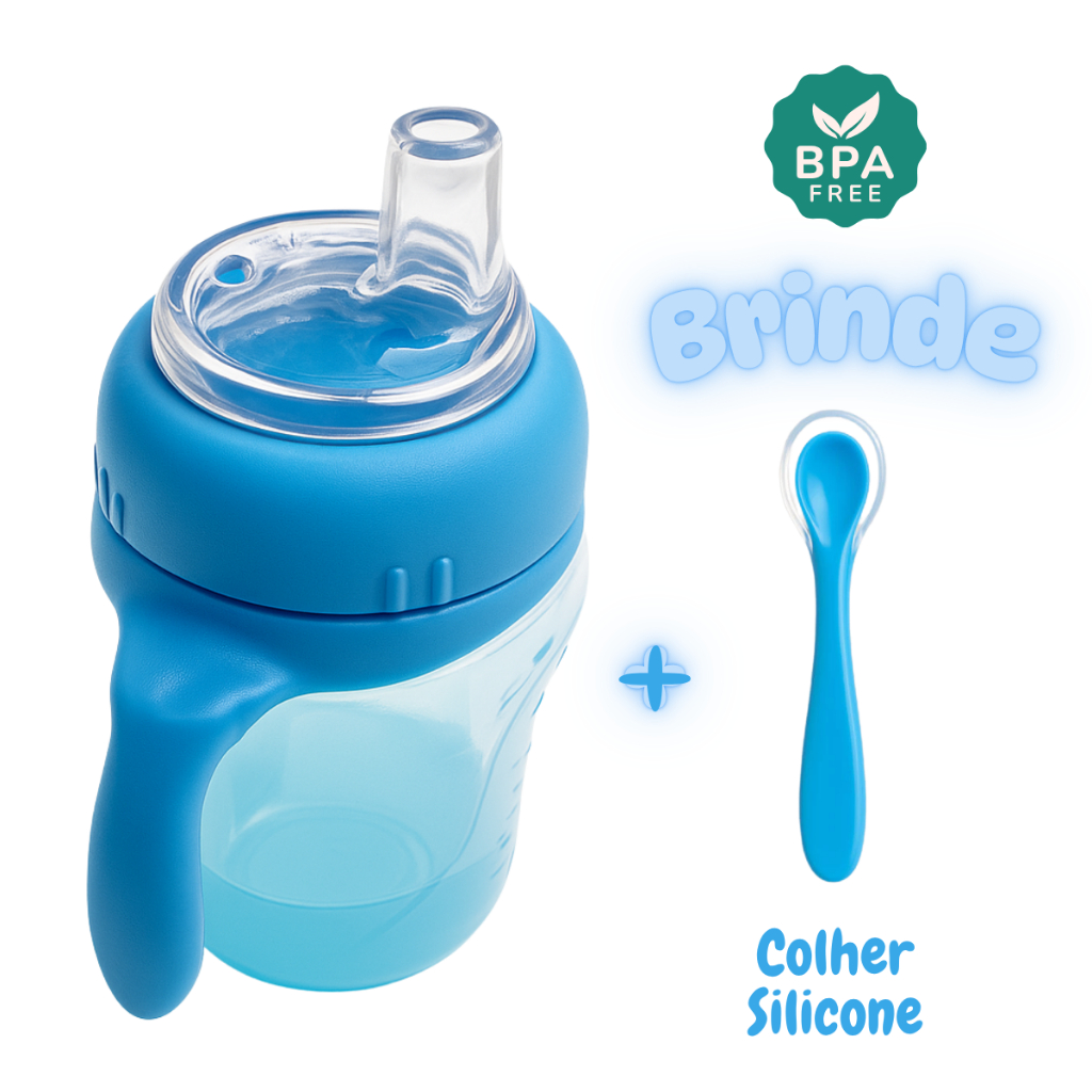 Copo De Transição Para Bebê Bico Silicone