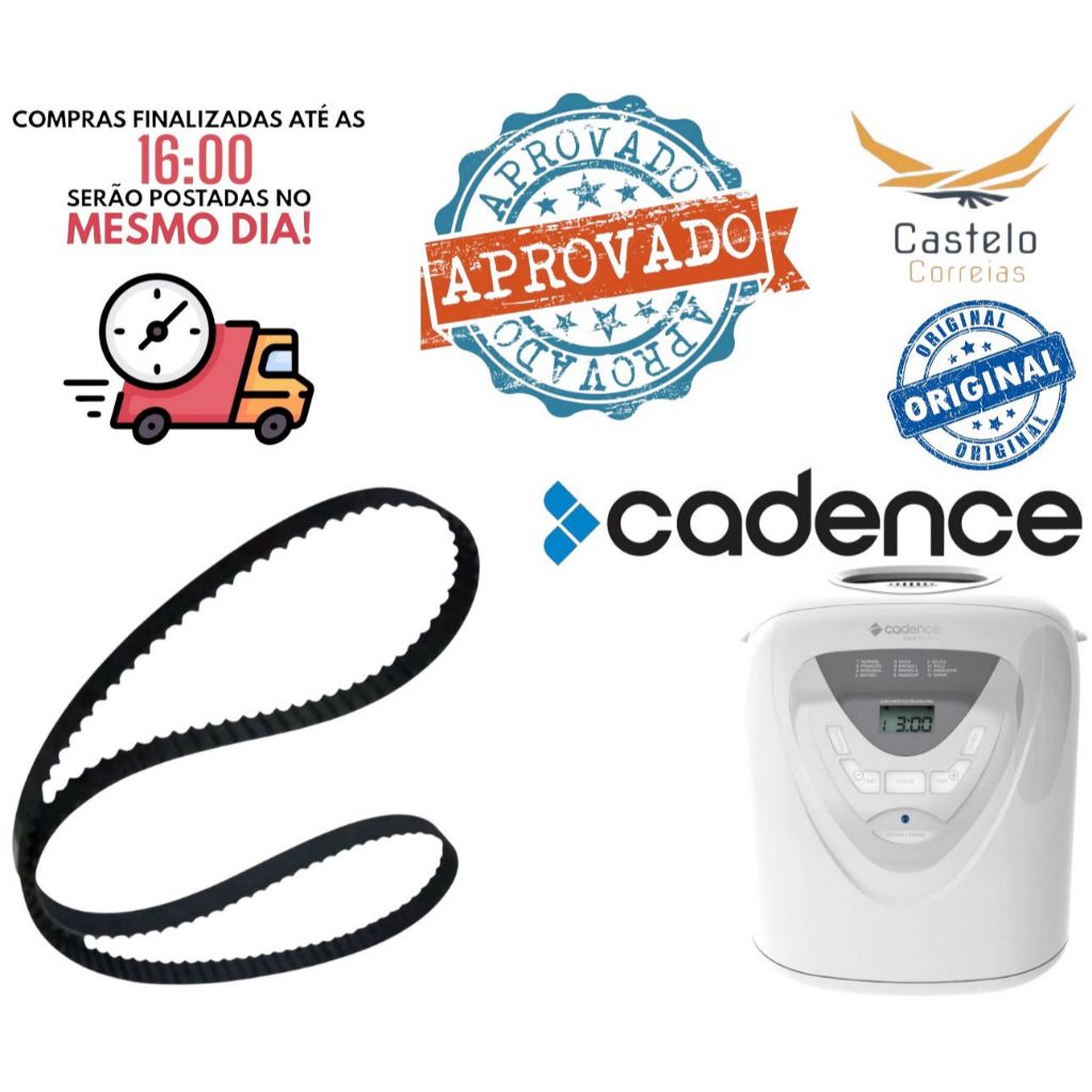 Correia p/ panificadora Pad 531/Pad 532/ Pad 540