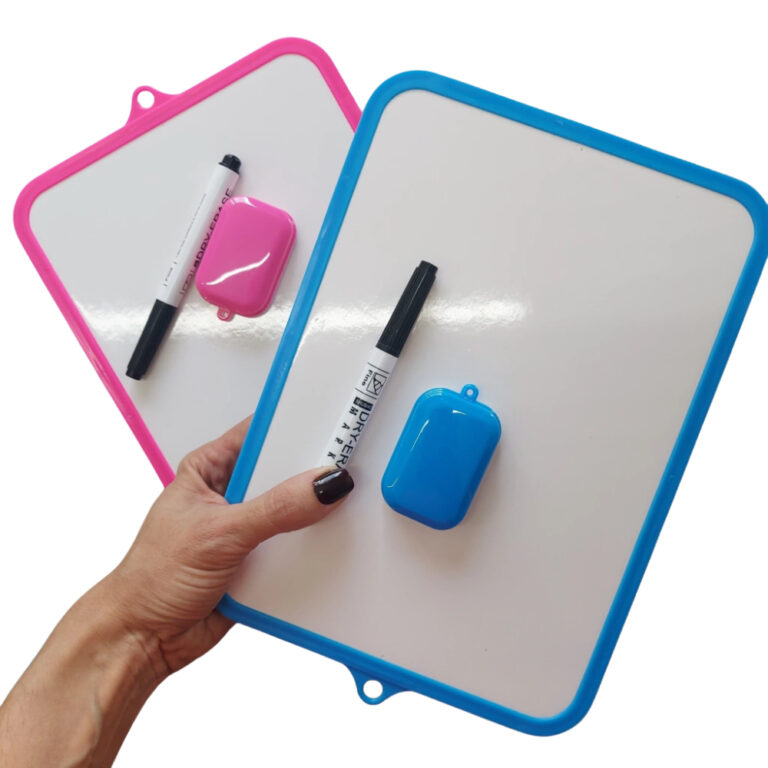 Quadro Branco 30x20cm Dupla Face Caneta Apagador D