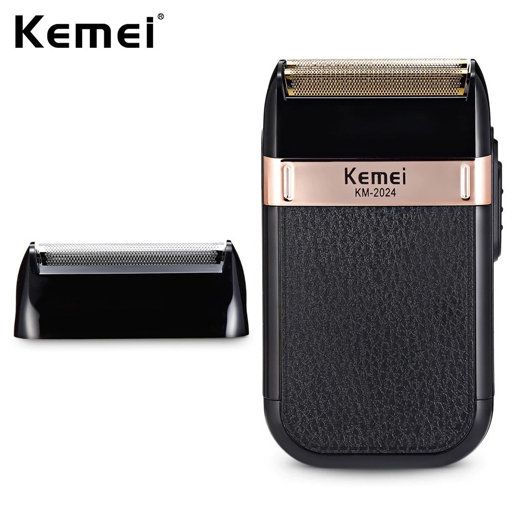 Maquina de barbear Barbeador elétrico sem fio recarregável Kemei Classic Shaver Km 2024 – Bivolt