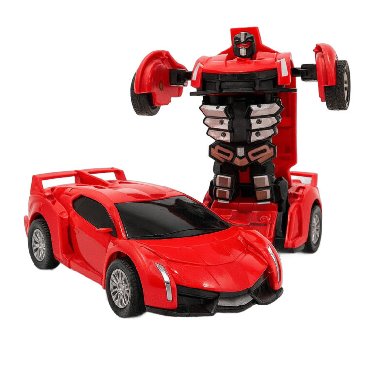 Carro Esportivo a Fricção Que Vira Robô –